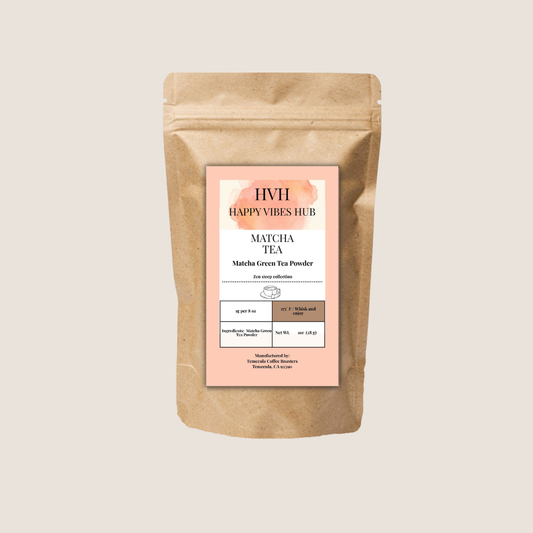 Matcha tea bag by Happy Vibes Hub