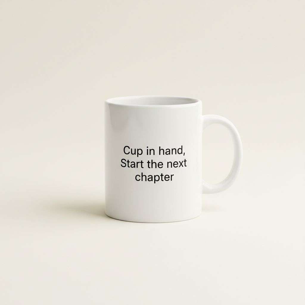 Cup In hand - Start The Next Chapter Mug