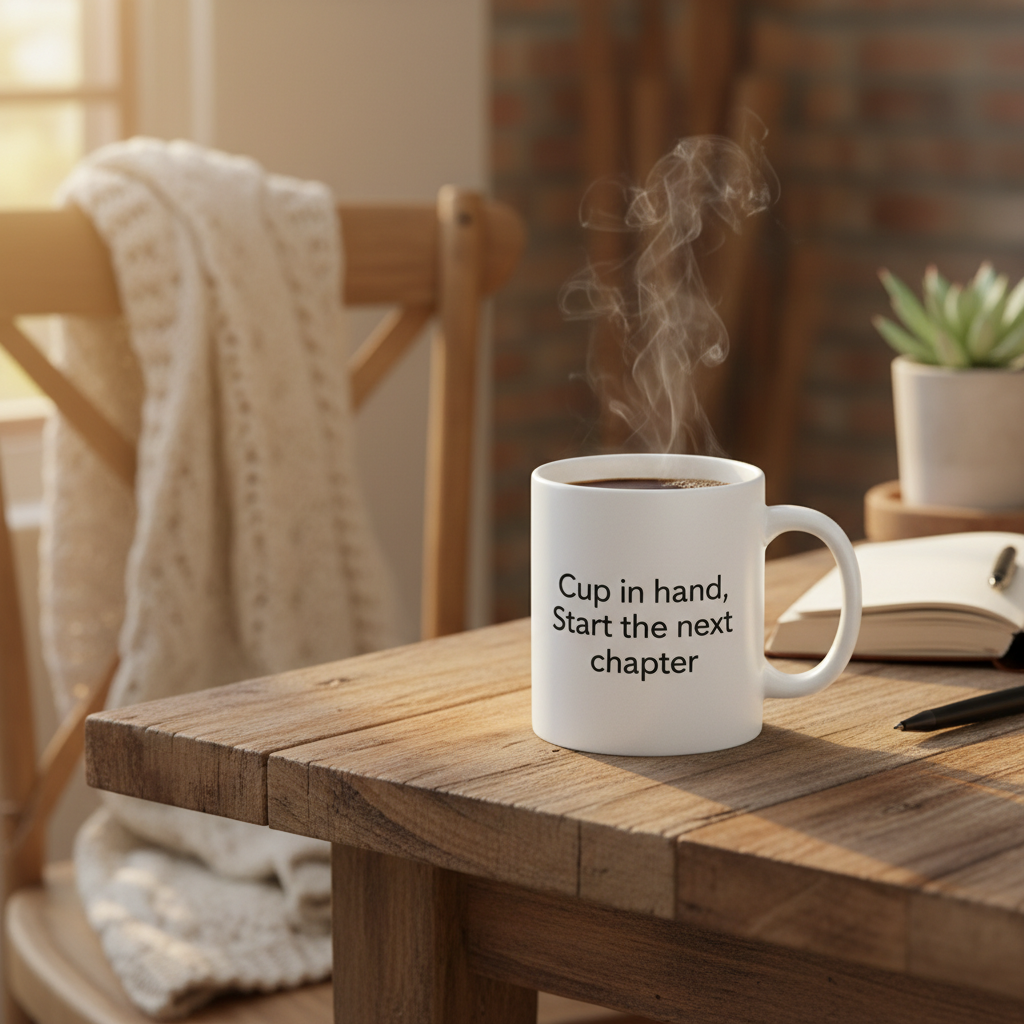 Cup In hand - Start The Next Chapter Mug
