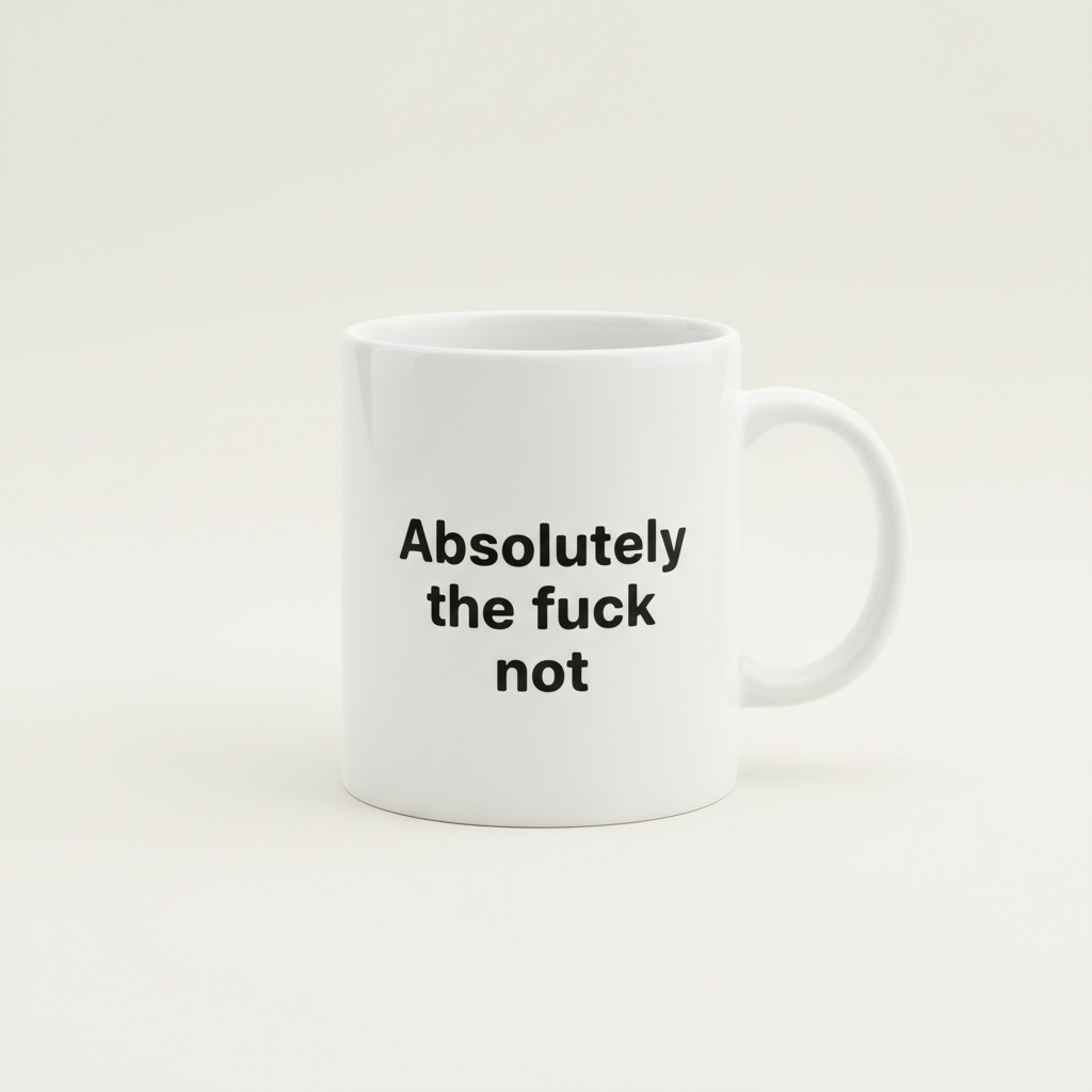 Absolutely The Fuck Not Mug